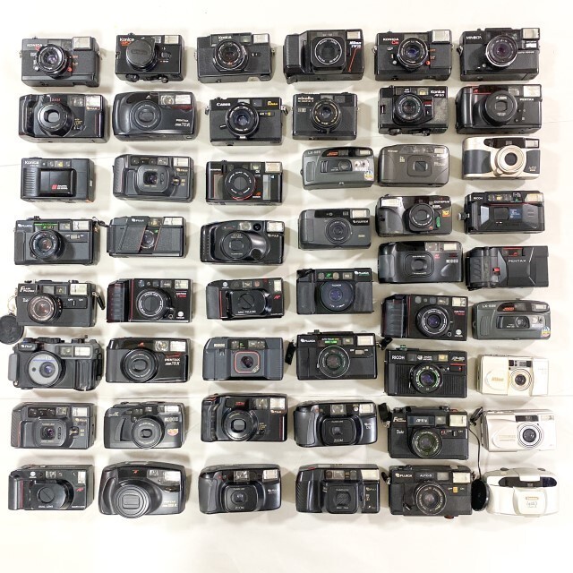 コンパクトフィルムカメラ 50台まとめ】Nikon L35TWAD KONICA コンパクトフィルムカメラ 50台まとめ】Nikon L35TWAD KONICA