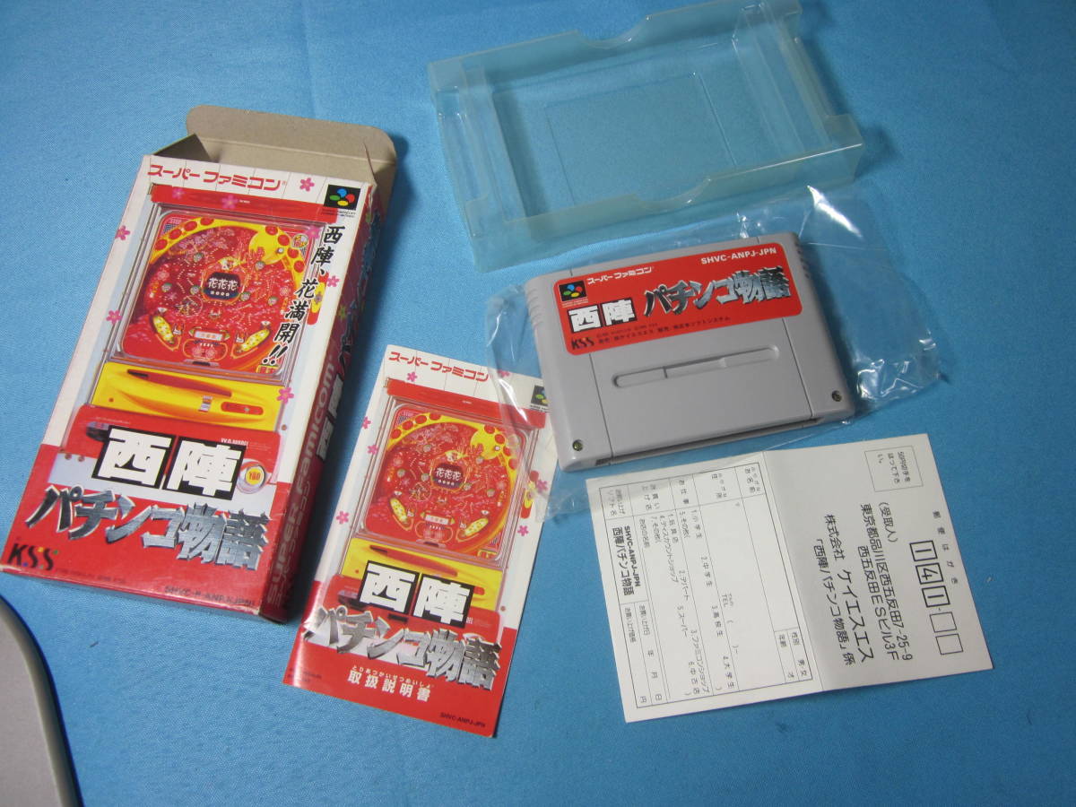 SFC запад . патинко история Super Famicom патинко игра SHVC-P-ANPJ инструкция оригинальная коробка не использовался 