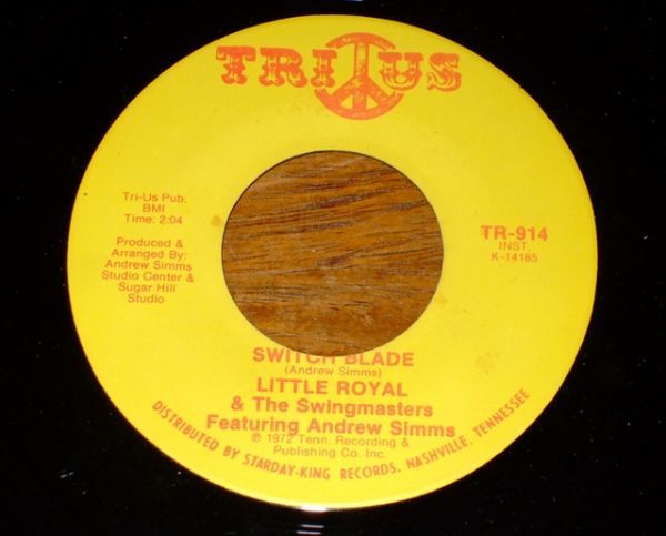 Soul / Funk 45 ★★ LITTLE ROYAL & THE SWINGMASTERS - SWITCH BLADE（TRI-US）★★ ソウル / ファンク 7” シングル盤_画像1