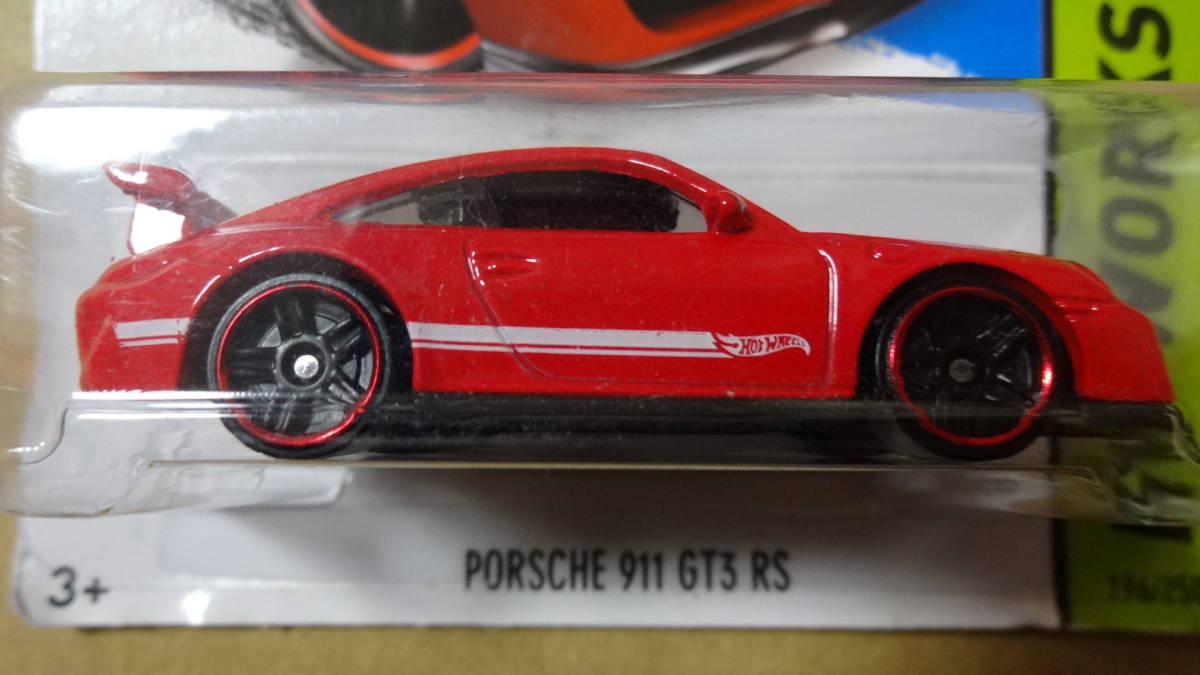 ☆未開封品 ホットウィール Hot WHeels ポルシェ PORSCHE 911 GT3 RS 赤☆_画像2
