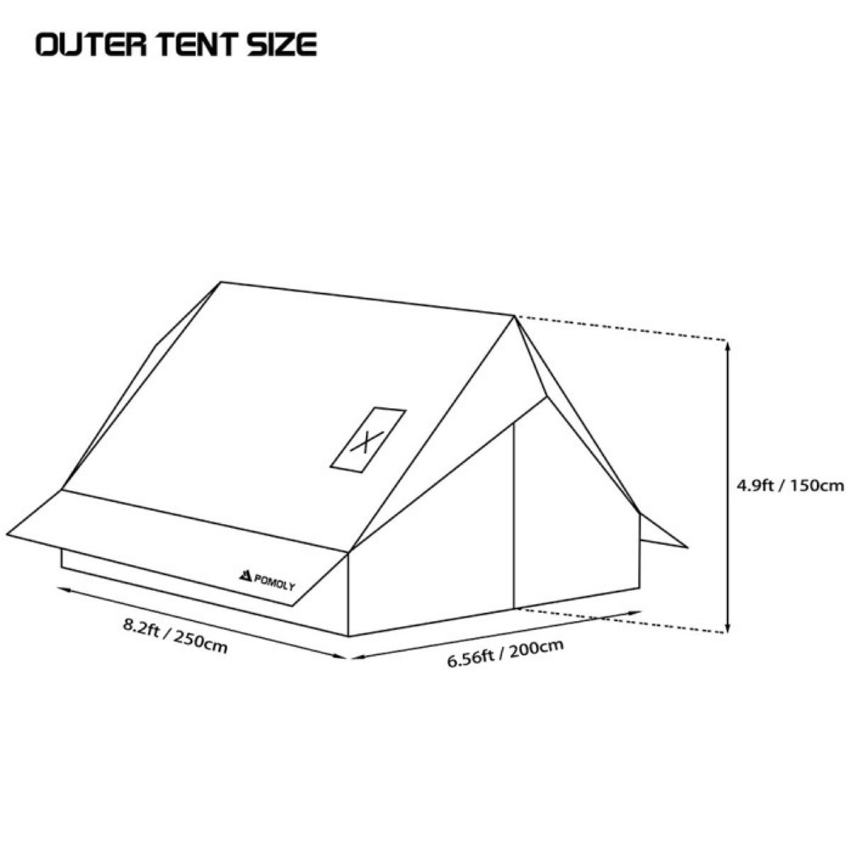 新品未使用 CHALET 70 Pro ロッジ型テント シャレー 2人用 新品未使用 CHALET 70 Pro ロッジ型テント シャレー 2人用