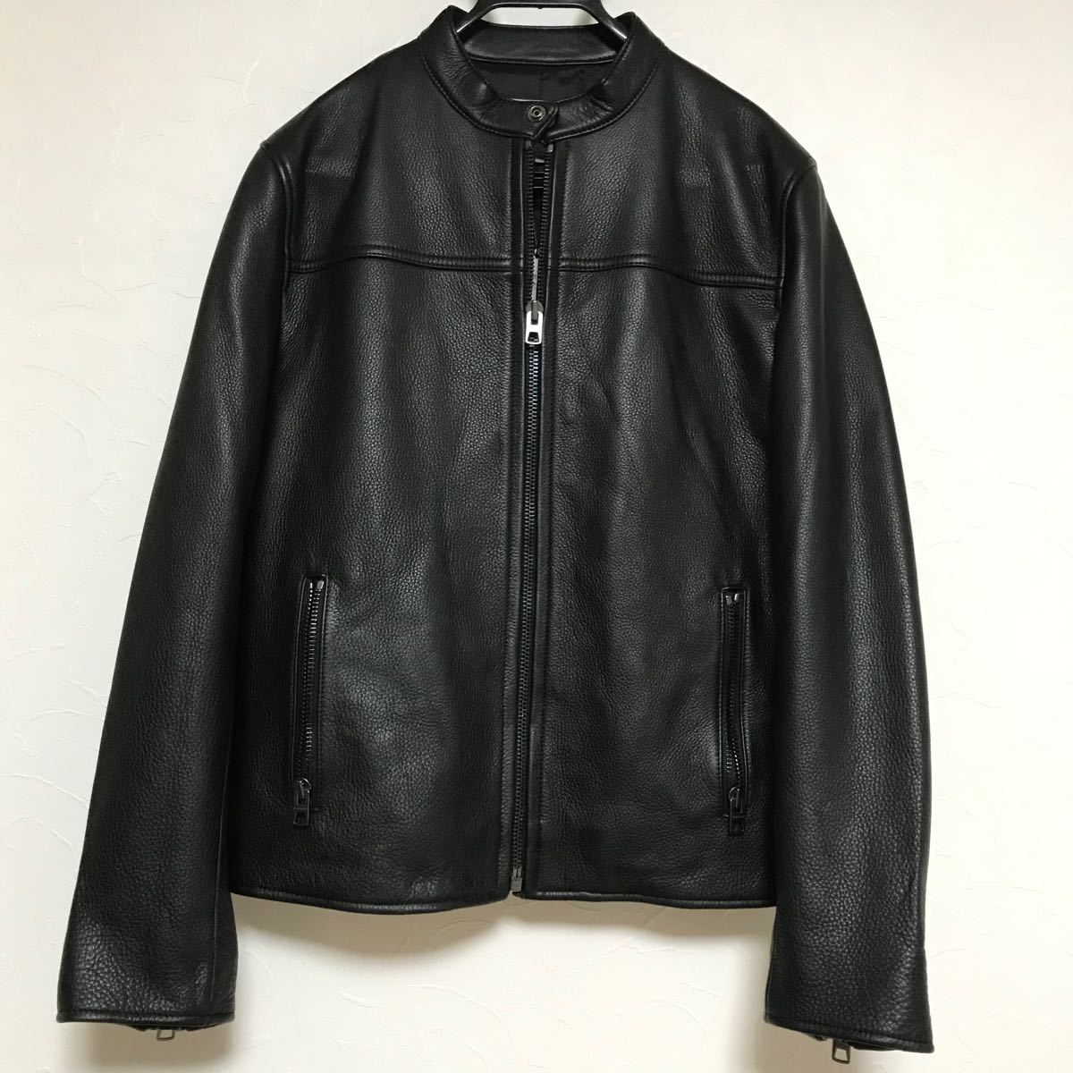 新品 coach レザーレーサー ライダースジャケット レザージャケット 本
