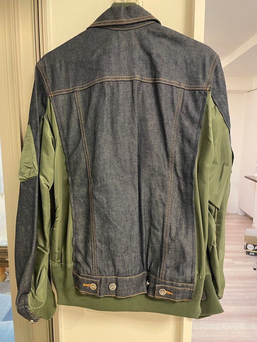 Sacai X A P C ジャケット ドッキングジャケット デニム XS Sacai X A P C ジャケット ドッキングジャケット デニム XS