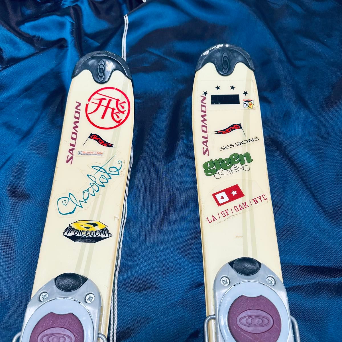 サロモンスノーブレード83cm　スノーボードのビンディング付 スキー 板 SALOMON SNOWBlade ビンディング付 約83cm