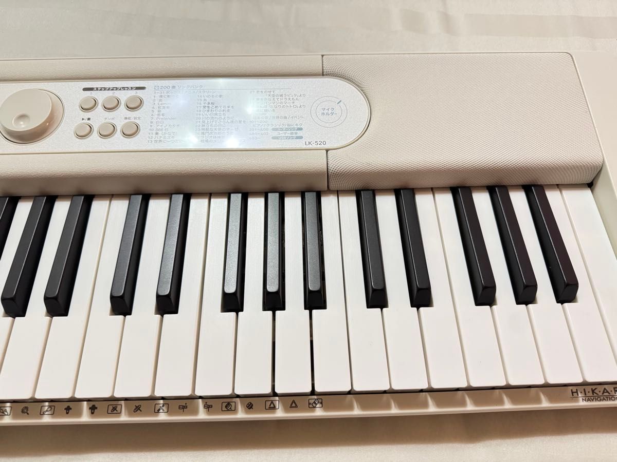 美品 カシオ 電子ピアノ LK-520 光ナビゲーション 電子 美品 カシオ 電子ピアノ LK-520 光ナビゲーション 電子