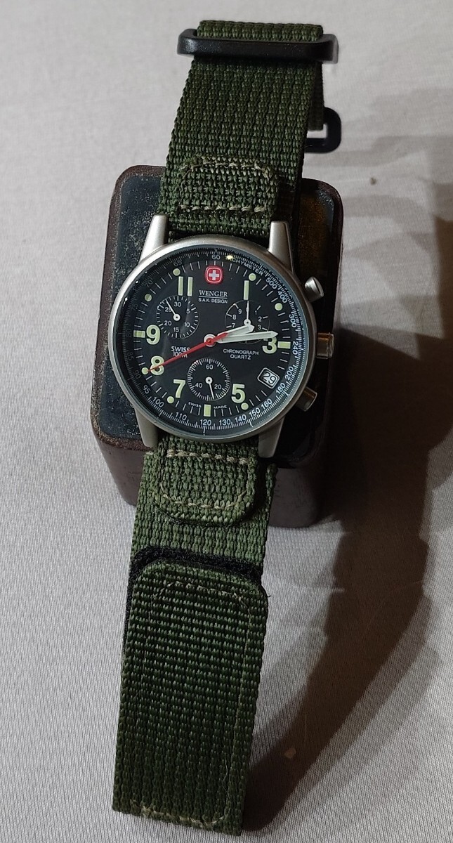 ☆美品☆WENGER ウェンガ― コマンドクロノグラフ 70725 SAK ☆美品☆WENGER ウェンガ― コマンドクロノグラフ 70725 SAK