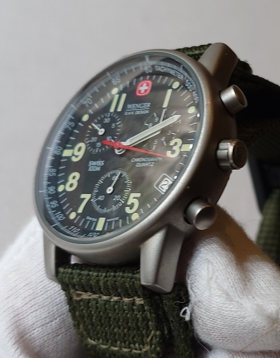☆美品☆WENGER ウェンガ― コマンドクロノグラフ 70725 SAK ☆美品☆WENGER ウェンガ― コマンドクロノグラフ 70725 SAK