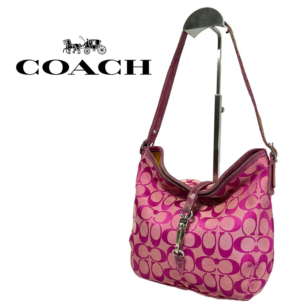 格安】 COACH コーチ シグネチャー ワンショルダー バッグ 格安】 COACH コーチ シグネチャー ワンショルダー バッグ