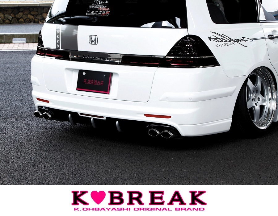 日本yahoo拍賣 樂淘letao代購代標第一品牌 K Break プラチナム Rb1 Rb2 オデッセイ後期 エアロ3点set フロントバンパーグリル付き サイドステップ リアバンパーled 付き