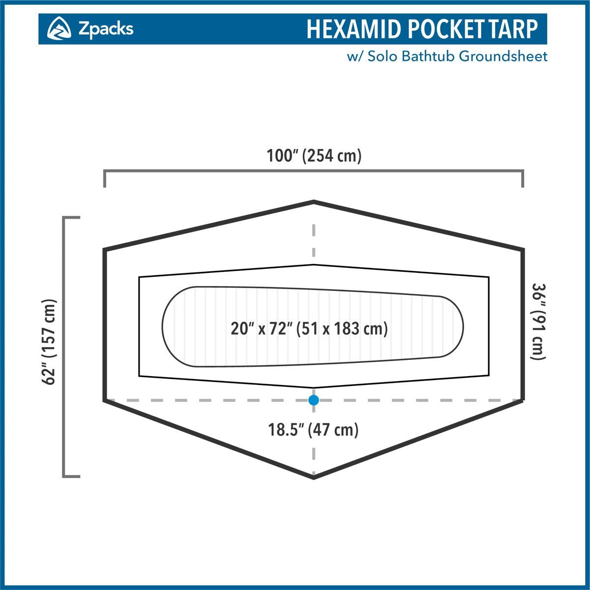 2024モデル】Zpacks Hexamid Pocket Tarp Spruce Green Z 2024モデル】Zpacks Hexamid Pocket Tarp Spruce Green Z