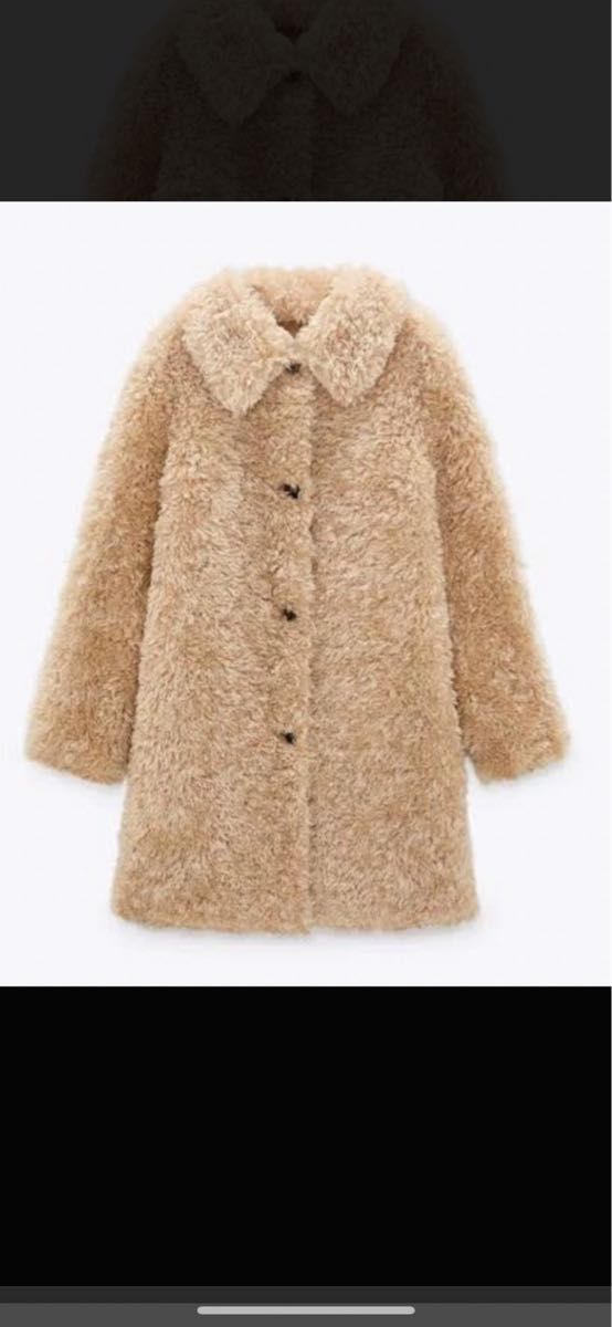 ZARA プードルファーコート XS ザラ アウター アウター ファー ZARA プードルファーコート XS ザラ アウター アウター ファー