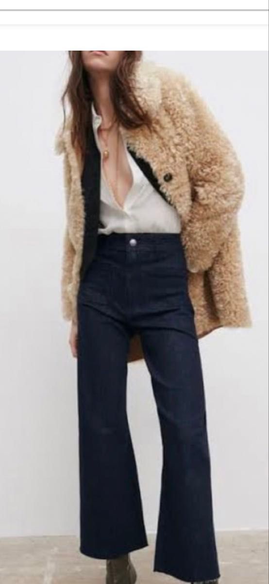 ZARA プードルファーコート XS ザラ アウター アウター ファー ZARA プードルファーコート XS ザラ アウター アウター ファー