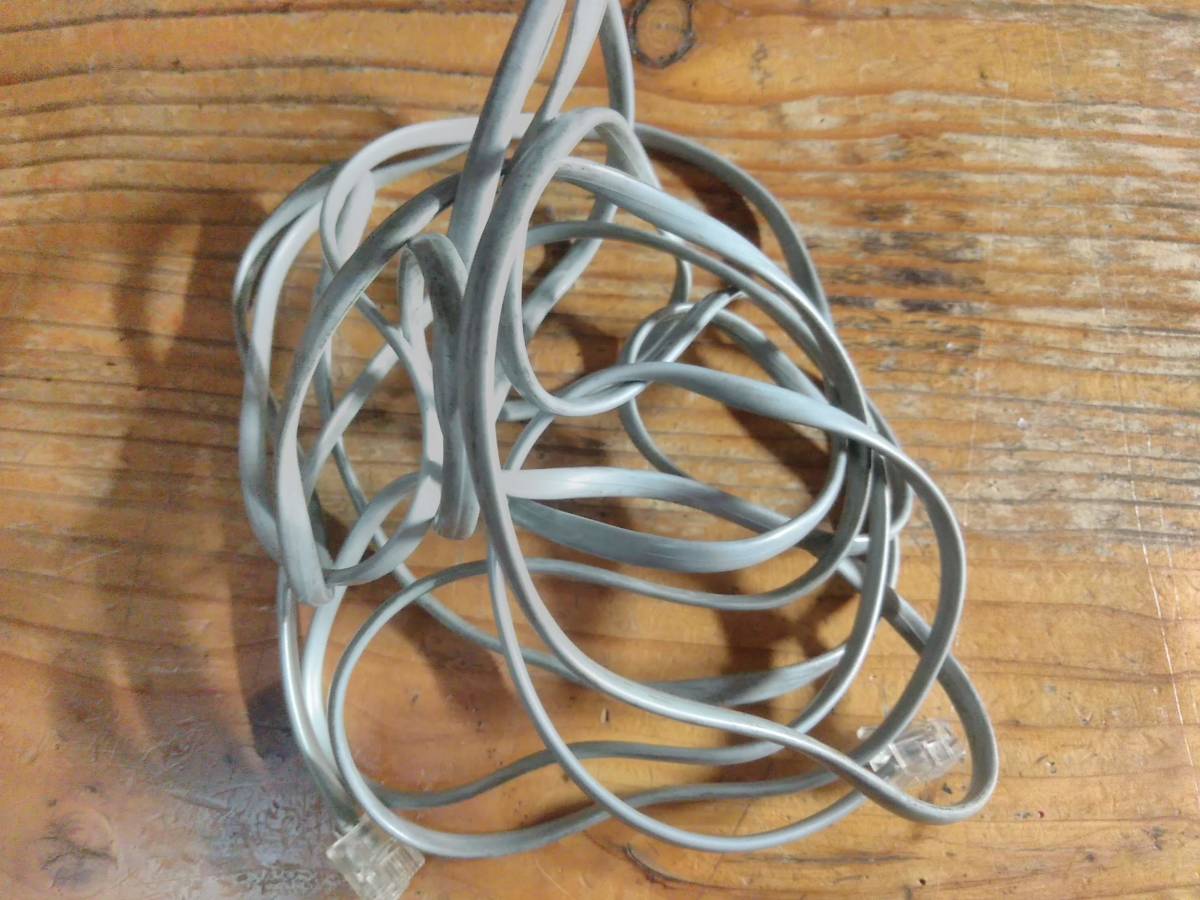  used telephone modular cable approximately 3 meter 