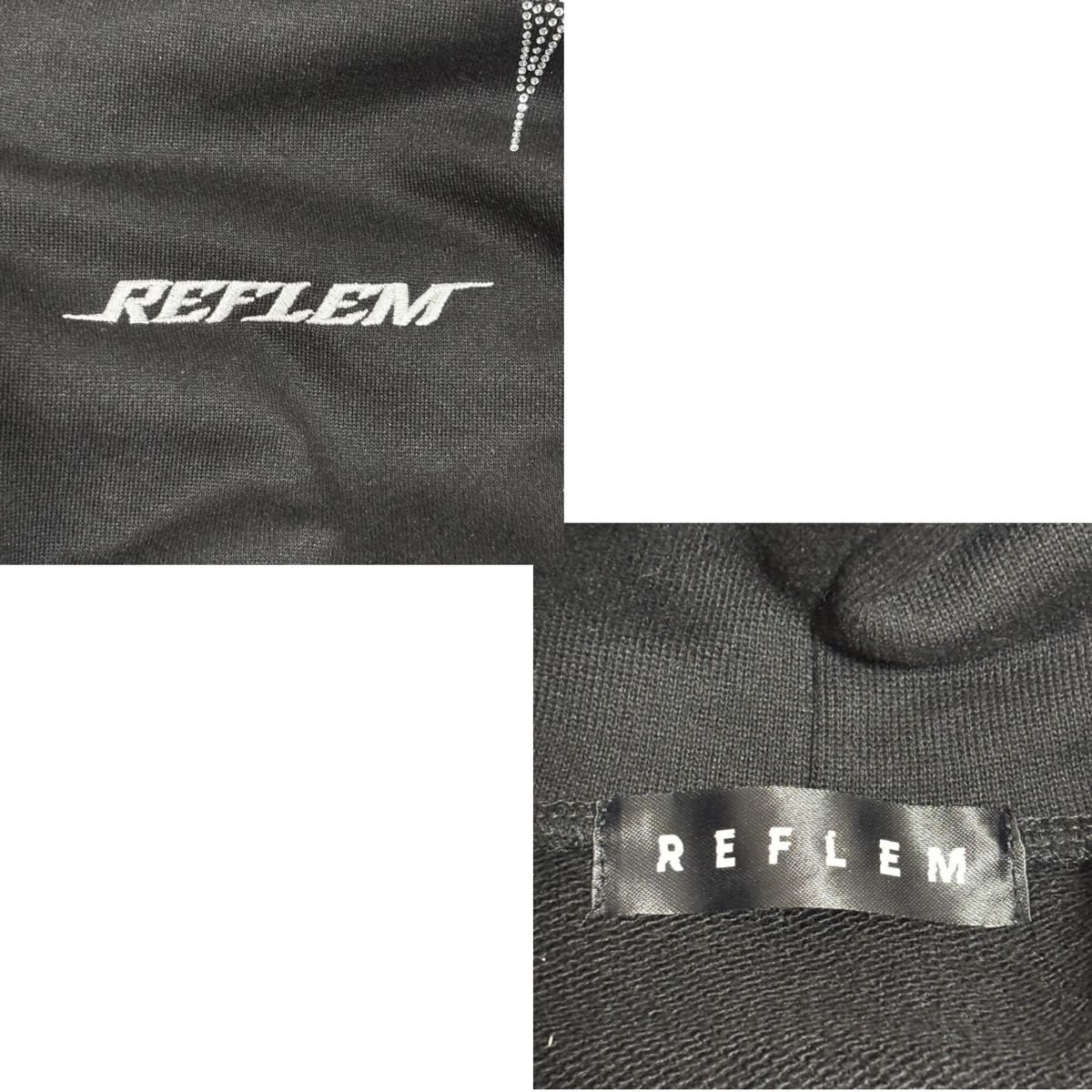 REFLEM レフレム クロス 十字架 総柄 ラインストーン パーカー REFLEM レフレム クロス 十字架 総柄 ラインストーン パーカー
