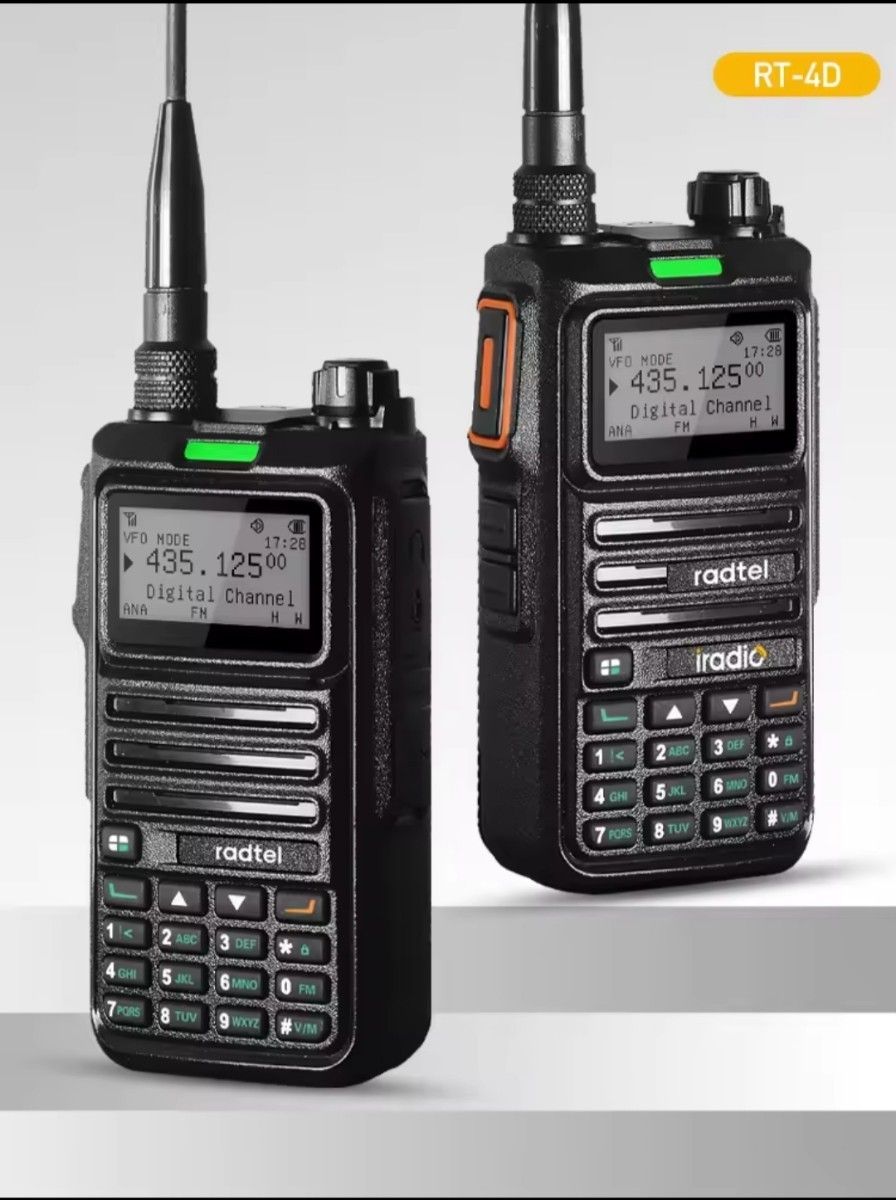 日本語】DMR/FM無線機☆Radtel RT-4D JU 430MHz☆広帯域受信 日本語】DMR/FM無線機☆Radtel RT-4D JU 430MHz☆広帯域受信