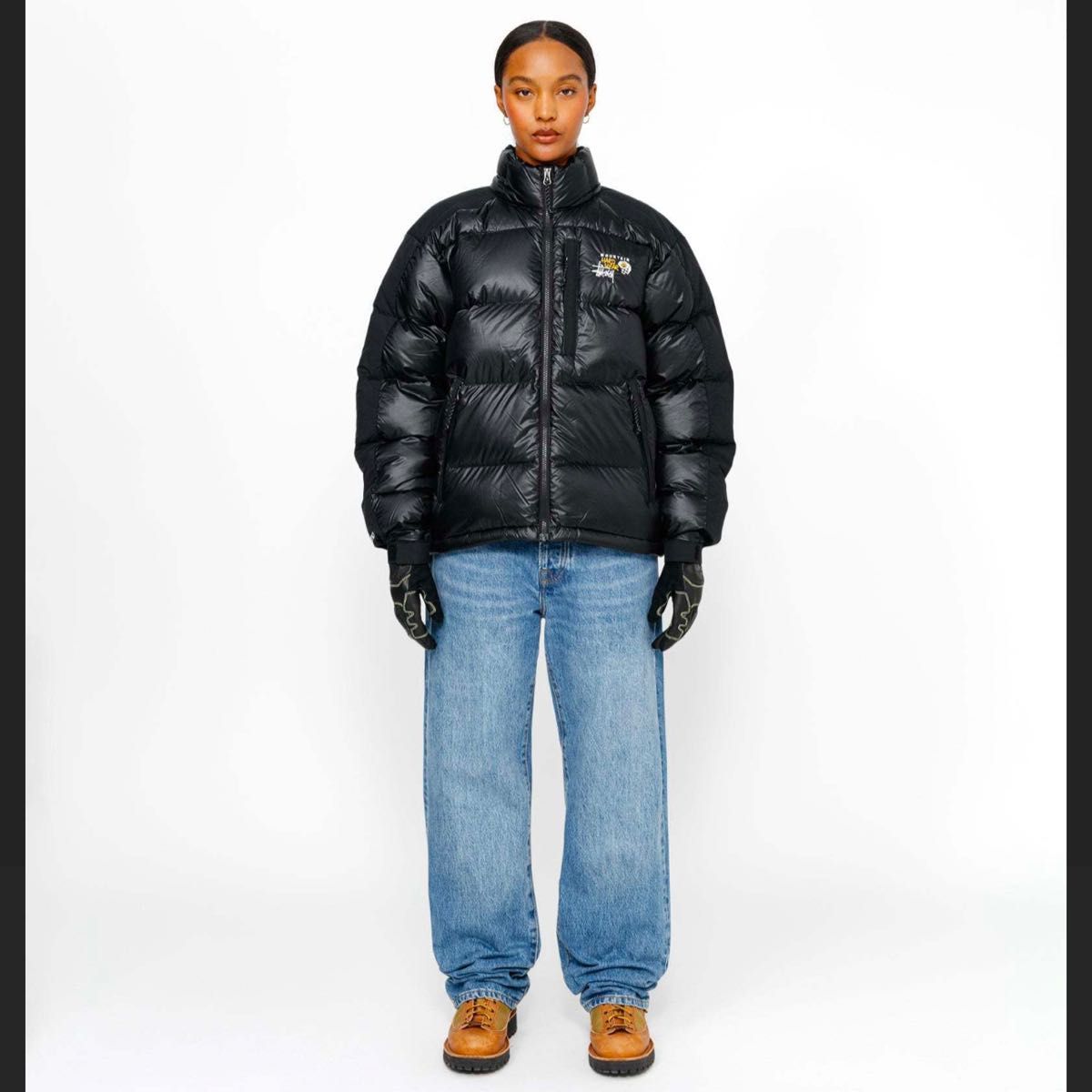 新品 STUSSY & MOUNTAIN HARDWEAR SUBZERO DOWN JACKET BLACK XL 新品 STUSSY & MOUNTAIN HARDWEAR SUBZERO DOWN JACKET BLACK XL