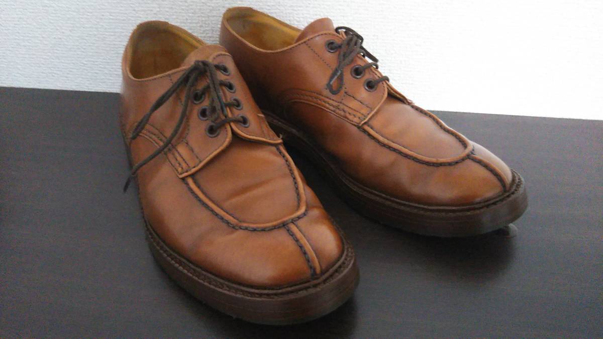 Tricker's Uチップ 7 トリッカーズ レア ブラウン 本革 ビジネスシューズ 茶 短靴 革靴 レザー靴 カーフ ドレスシューズ クラシック