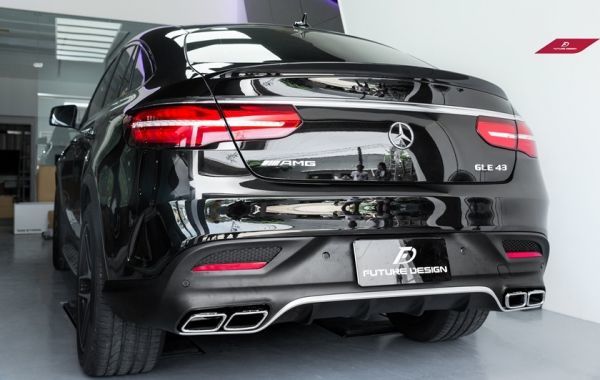 * Benz W292/C292 GLE coupe for GLE63AMG type exclusive use square tail pipe + exclusive use diffuser set / muffler cutter /GLE350/GLE43/LE45