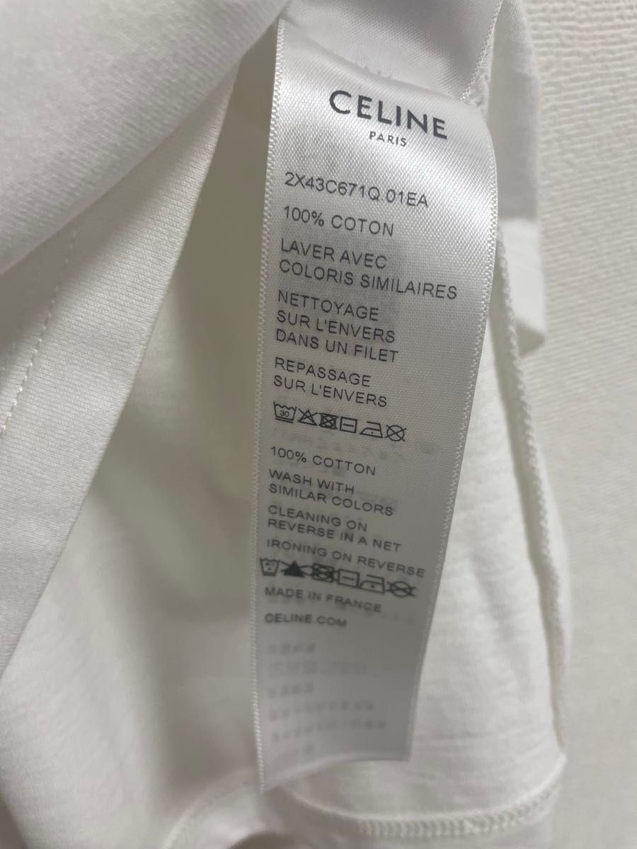 CELINE セリーヌ ルーズTシャツ コットンジャージー Lサイズ CELINE セリーヌ ルーズTシャツ コットンジャージー Lサイズ