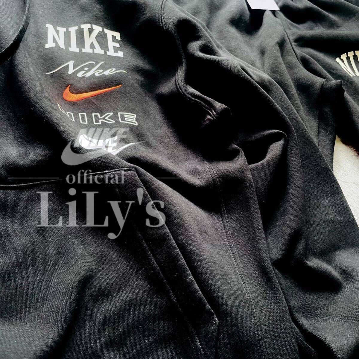 新品 NIKE上下セットアップ 黒 L ブラック オレンジ ナイキ 黒 新品 NIKE上下セットアップ 黒 L ブラック オレンジ ナイキ 黒