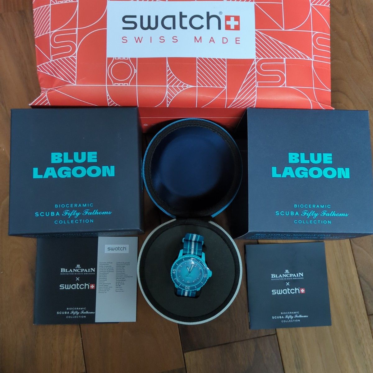 スウォッチ ブランパン ブルーラグーン Blue Lagoon Swatch 12 スウォッチ ブランパン ブルーラグーン Blue Lagoon Swatch 12