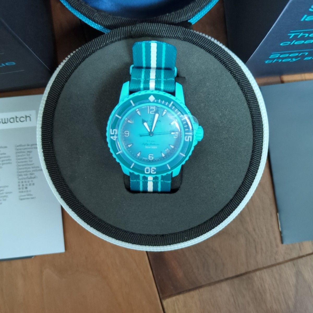 スウォッチ ブランパン ブルーラグーン Blue Lagoon Swatch 12 スウォッチ ブランパン ブルーラグーン Blue Lagoon Swatch 12