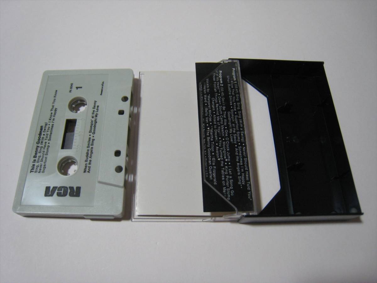 【カセットテープ】 BENNY GOODMAN / THIS IS BENNY GOODMAN US版 ベニー・グッドマンの画像4