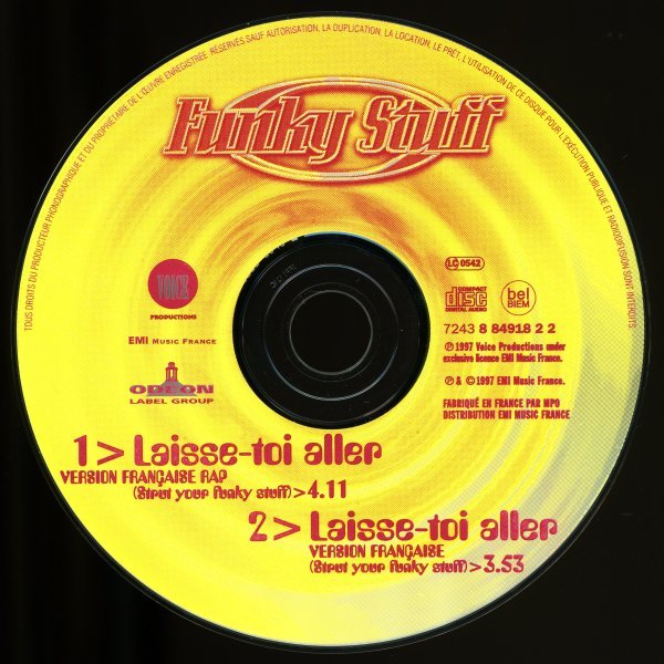 【CDs/R&B/Euro Rap】Funky Stuff - Laisse-toi Aller [試聴]_画像3