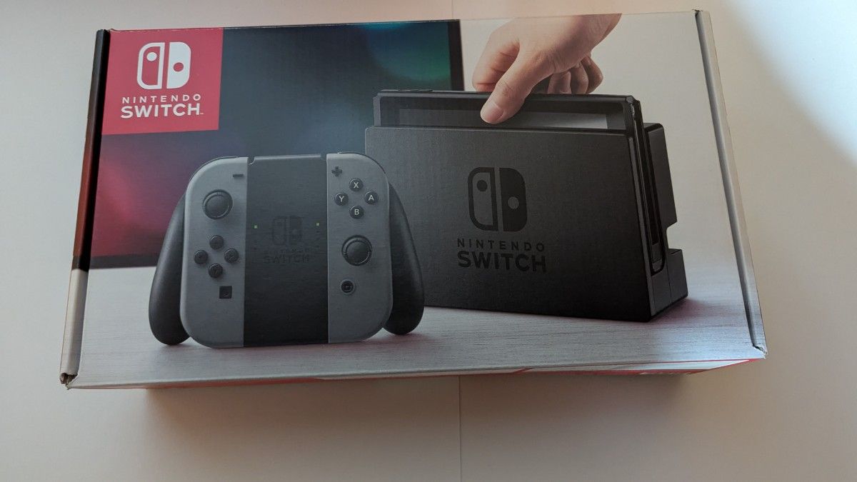 Nintendo Switch グレー 本体 コントローラー、純正ケース付き Nintendo Switch 旧型 グレー 別売り有線コントローラー、本体用