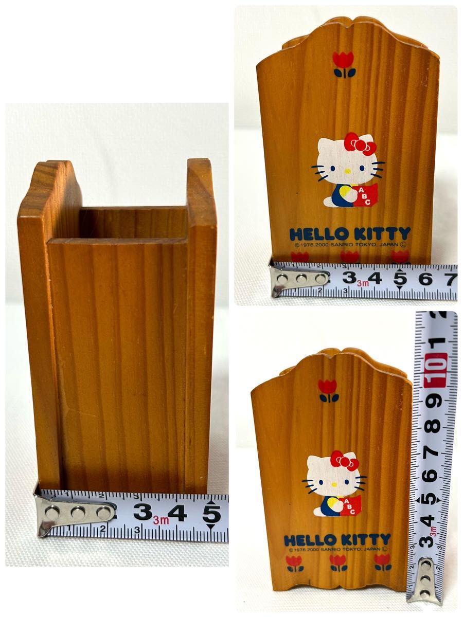 平成レトロ】2000年 サンリオ ハローキティ 木製 ミニチュア 平成レトロ】2000年 サンリオ ハローキティ 木製 ミニチュア