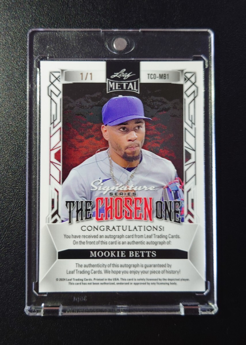 世界1枚限定】Leaf 2024 Signature Series Mookie Betts 世界1枚限定】Leaf 2024 Signature Series Mookie Betts