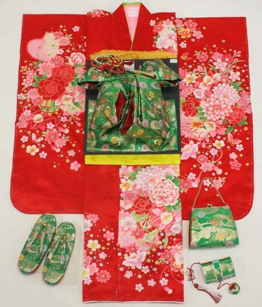 上品なスタイル 京の舞姿 七五三女の子7歳着物20点セット正絹ttsk07 最安値