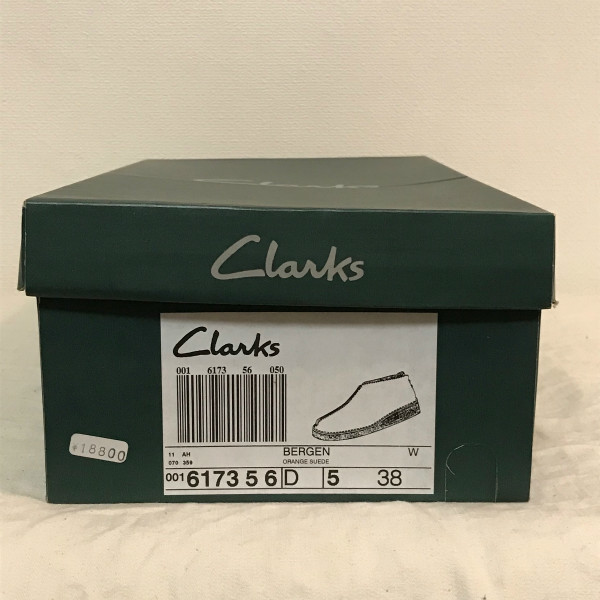  не использовался Clarks Clarks BERGEN Англия производства Made in ENGLAND 5 ORANGE FLEECE