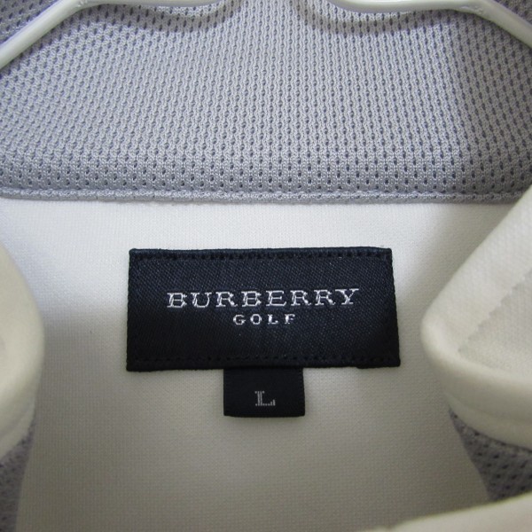 【超美品】 BURBERRY GOLF バーバリーゴルフ 白 パーカー Ｌサイズ_画像5