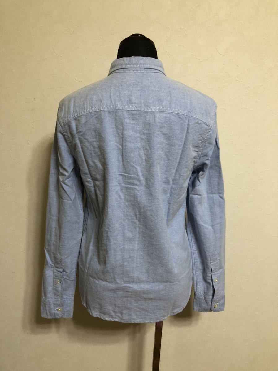 Abercrombie & Fitch KIDS A&F アバクロンビー&フィッチ キッズ ボタンダウン オックスフォード シャツ ブルー チェック柄 長袖 サイズM12