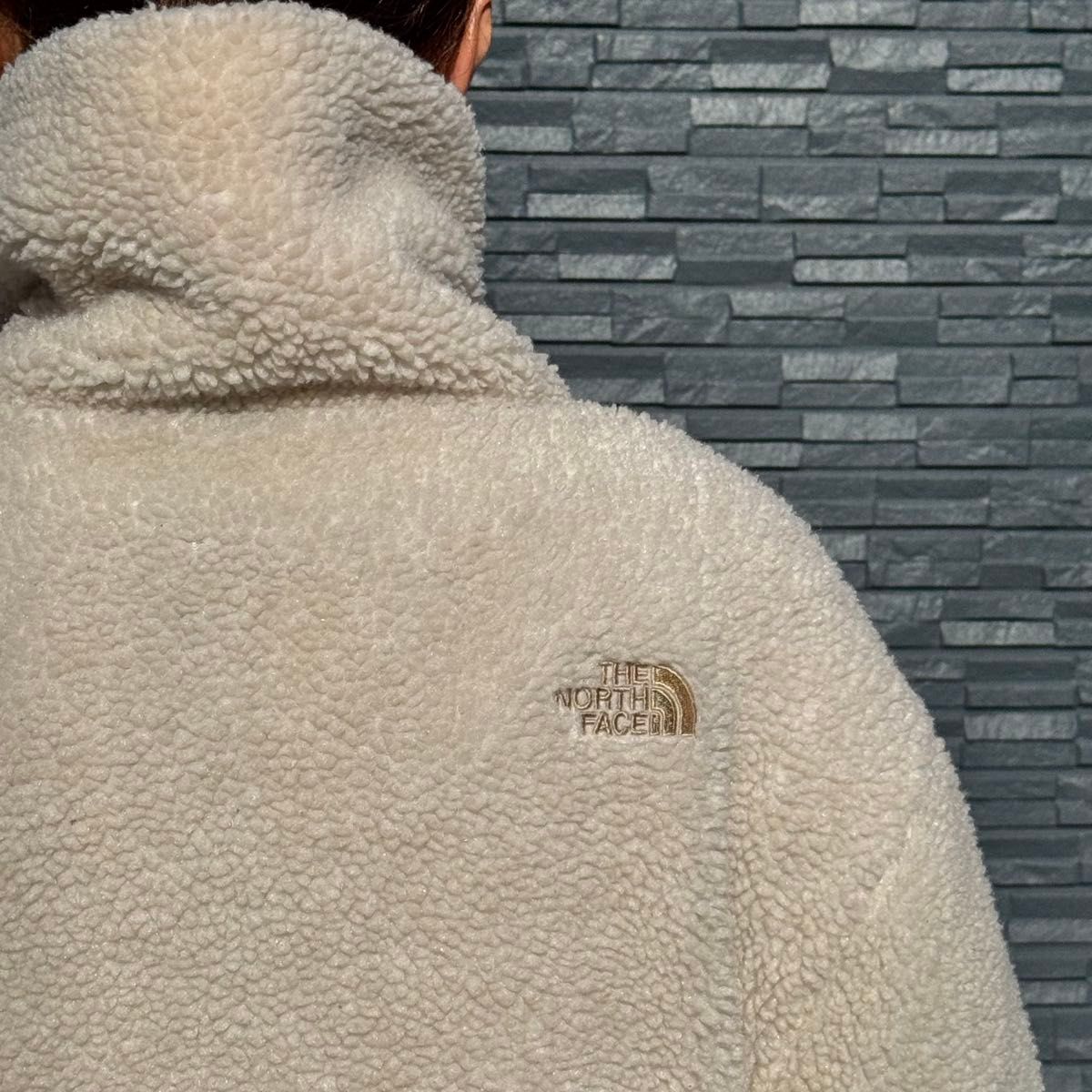 美品】ノースフェイス ボアジャケット ベージュ ロング丈 美品】ノースフェイス ボアジャケット ベージュ ロング丈