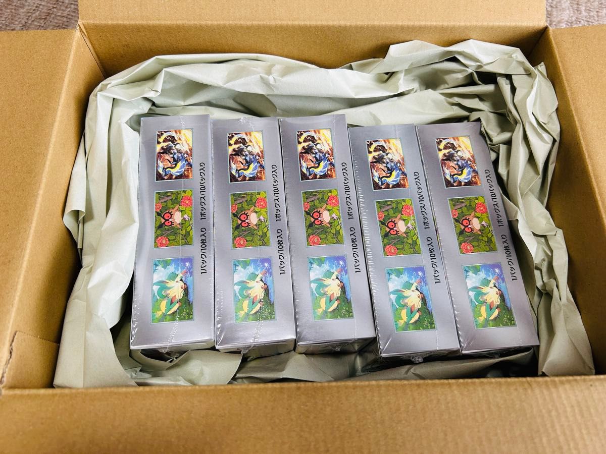 テラスタルフェスex 5box シュリンク付き ポケモンセンター産 テラスタルフェスex 5box シュリンク付き ポケモンセンター産