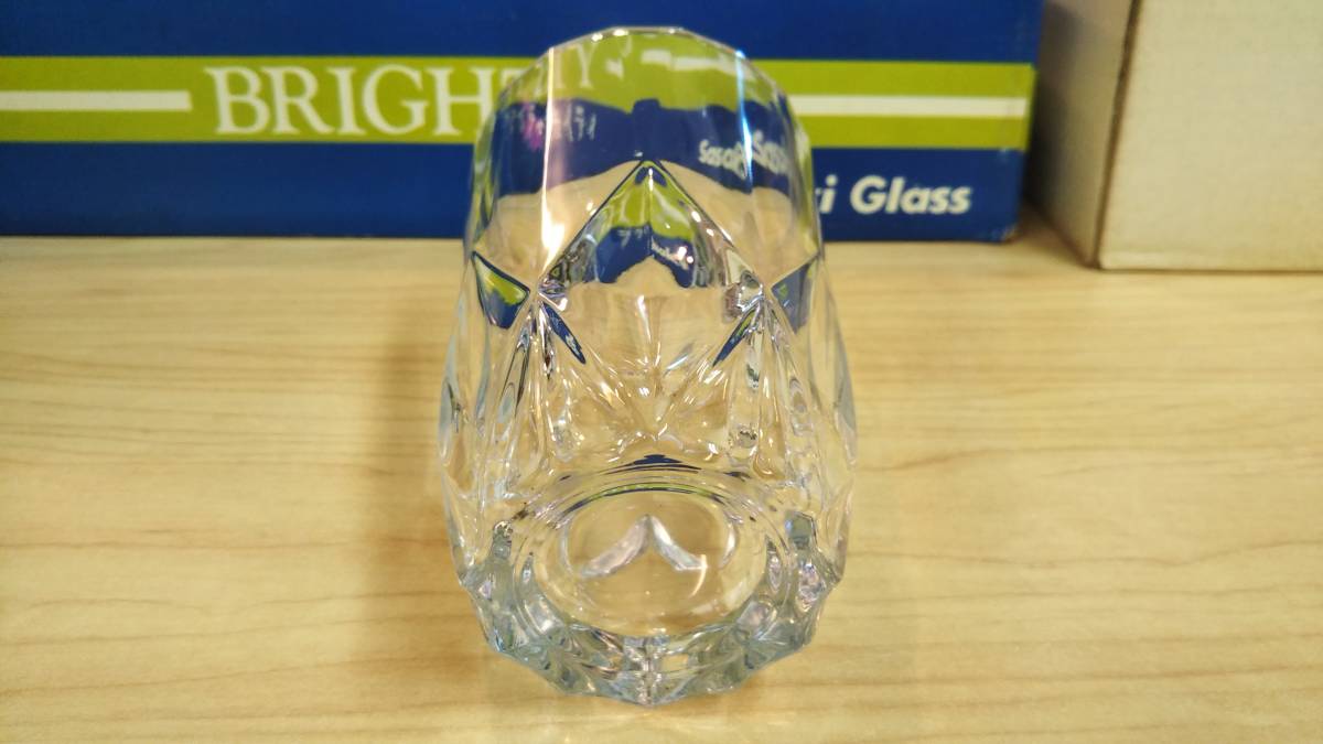 ☆未使用品　Sasaki Glass 佐々木硝子株式会社　昭和レトロ　アンティークグラス　灰皿　セット　古民家　和モダン_画像9