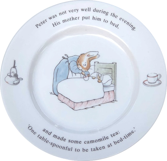 [Прекращено] Великобритания Wedgewood Peter Rabbit 18cm Plate Wedgwood, сделанная на английском языке Peter Rabbit Unase Deadstock 1993