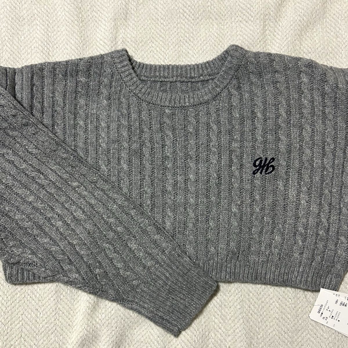 アズノゥアズプラス as know as plus 刺繍ケーブルプルオーバー アズノゥアズプラス as know as plus 刺繍ケーブルプルオーバー