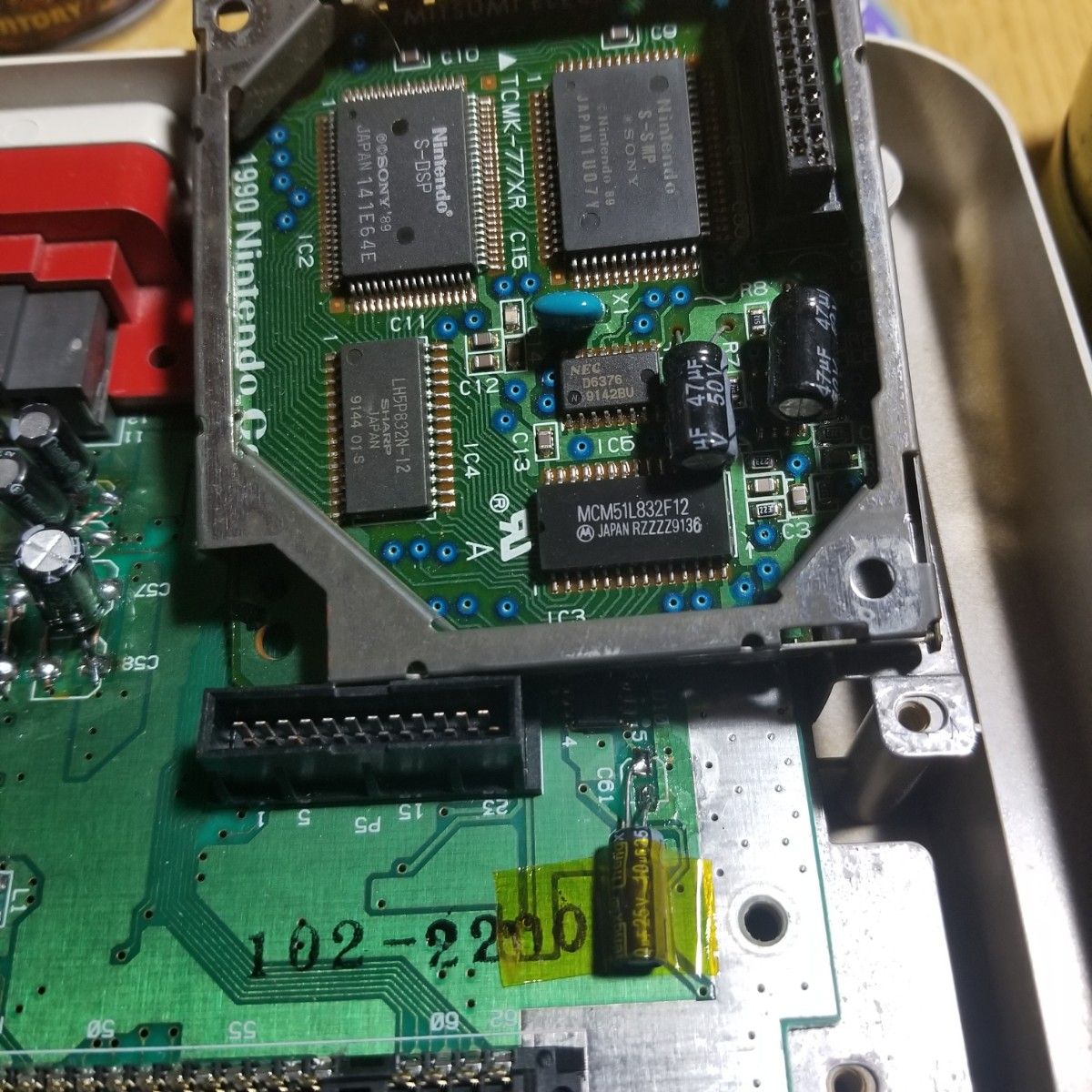 任天堂 初期型スーパーファミコン本体 コンデンサ交換済み 任天堂 初期型スーパーファミコン本体 コンデンサ交換済み