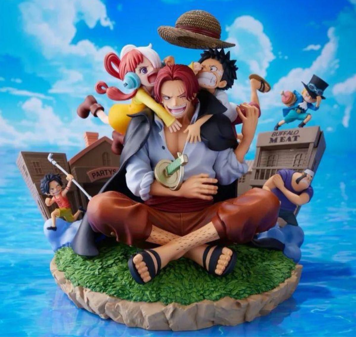 ワンピースフィギュア JC104巻 掛け替えカバーイラストジオラマ ワンピースフィギュア JC104巻 掛け替えカバーイラストジオラマ