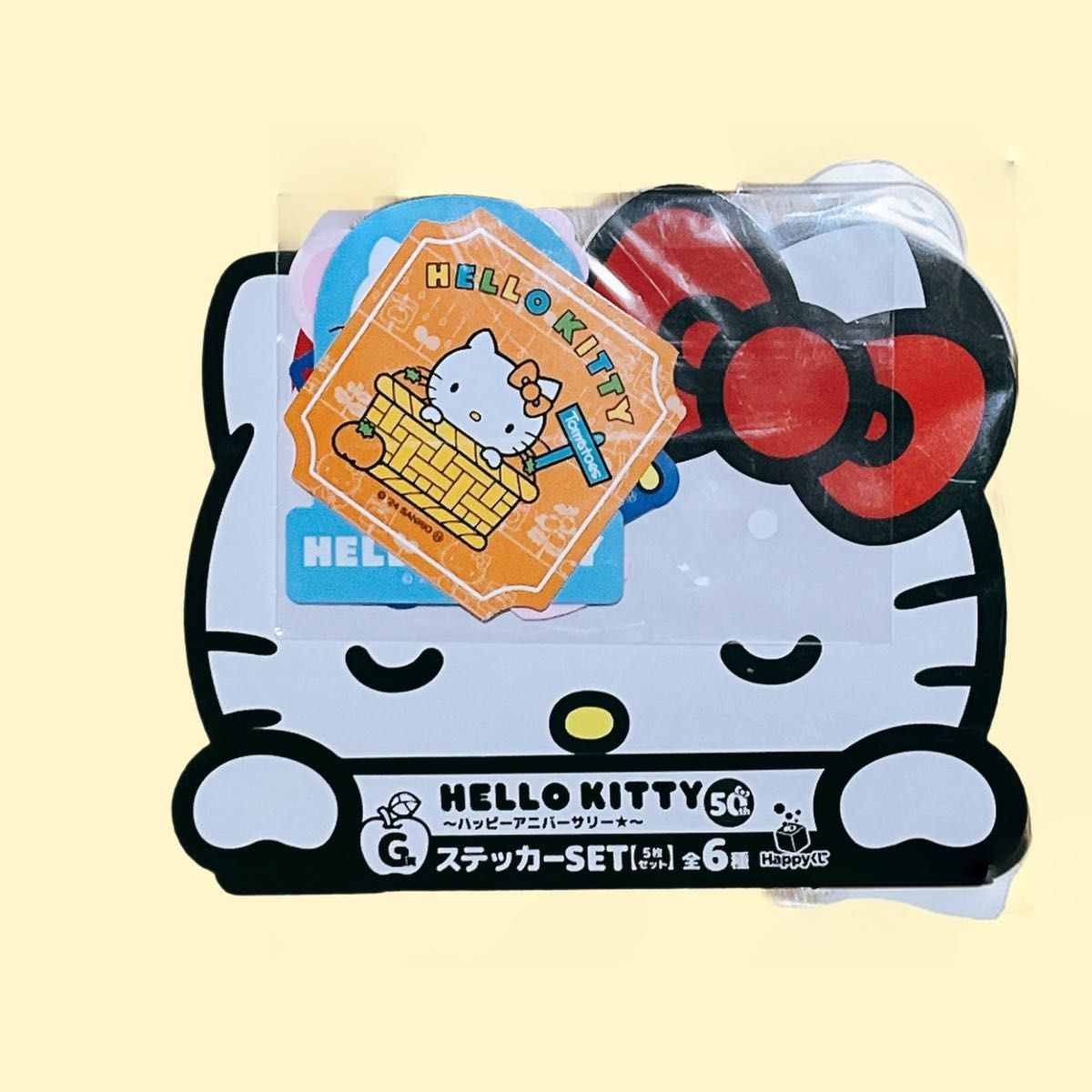 新品未開封 ハローキティ ハッピーくじ G賞 ステッカー 4種類 新品未開封 ハローキティ ハッピーくじ G賞 ステッカー 4種類