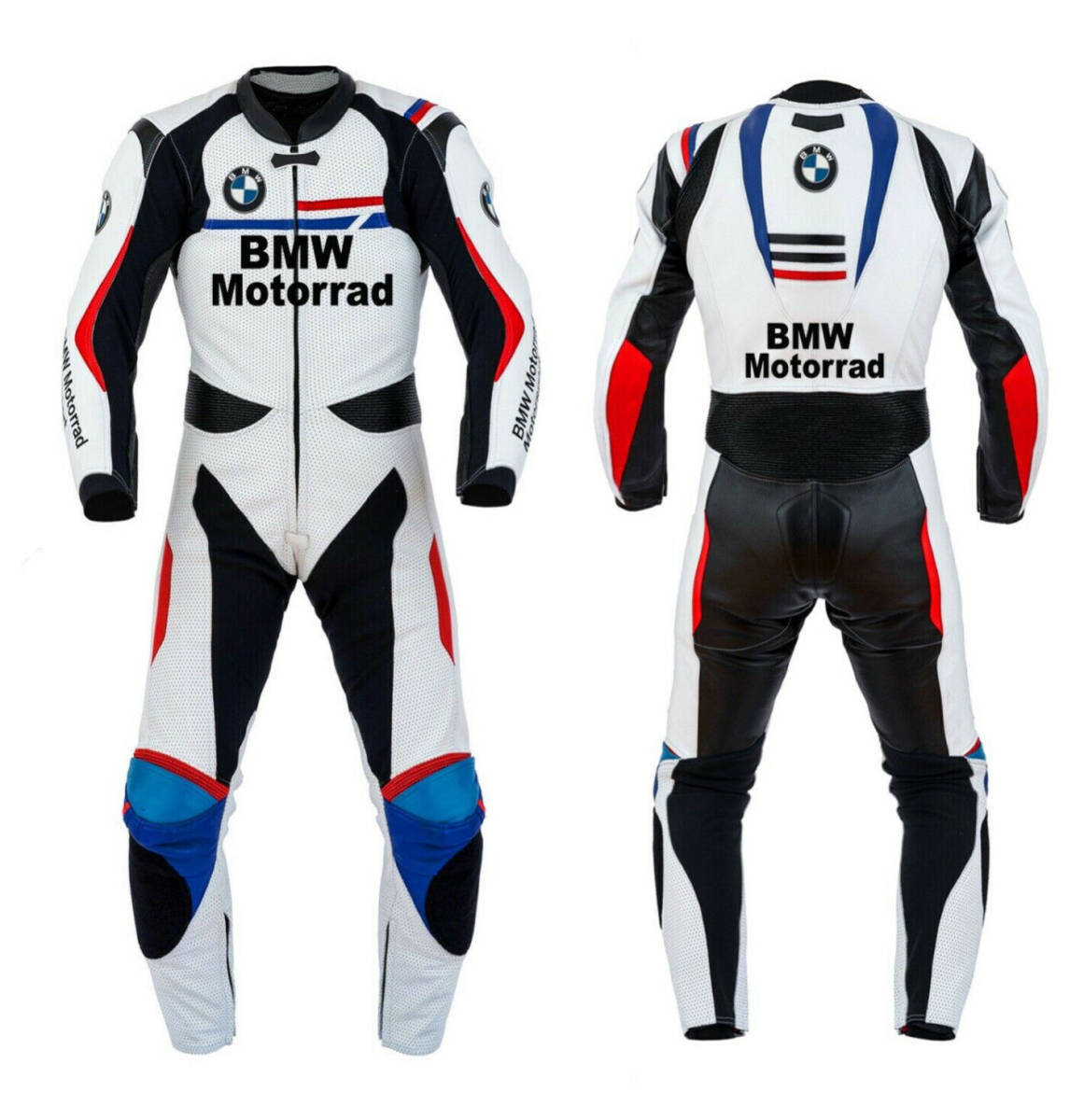 海外 高品質(zhì)　送料込み BMWモトラッド MOTORRAD レザーレーシングスーツ　サイズ各種　パンチングレプリカ カスタム 2