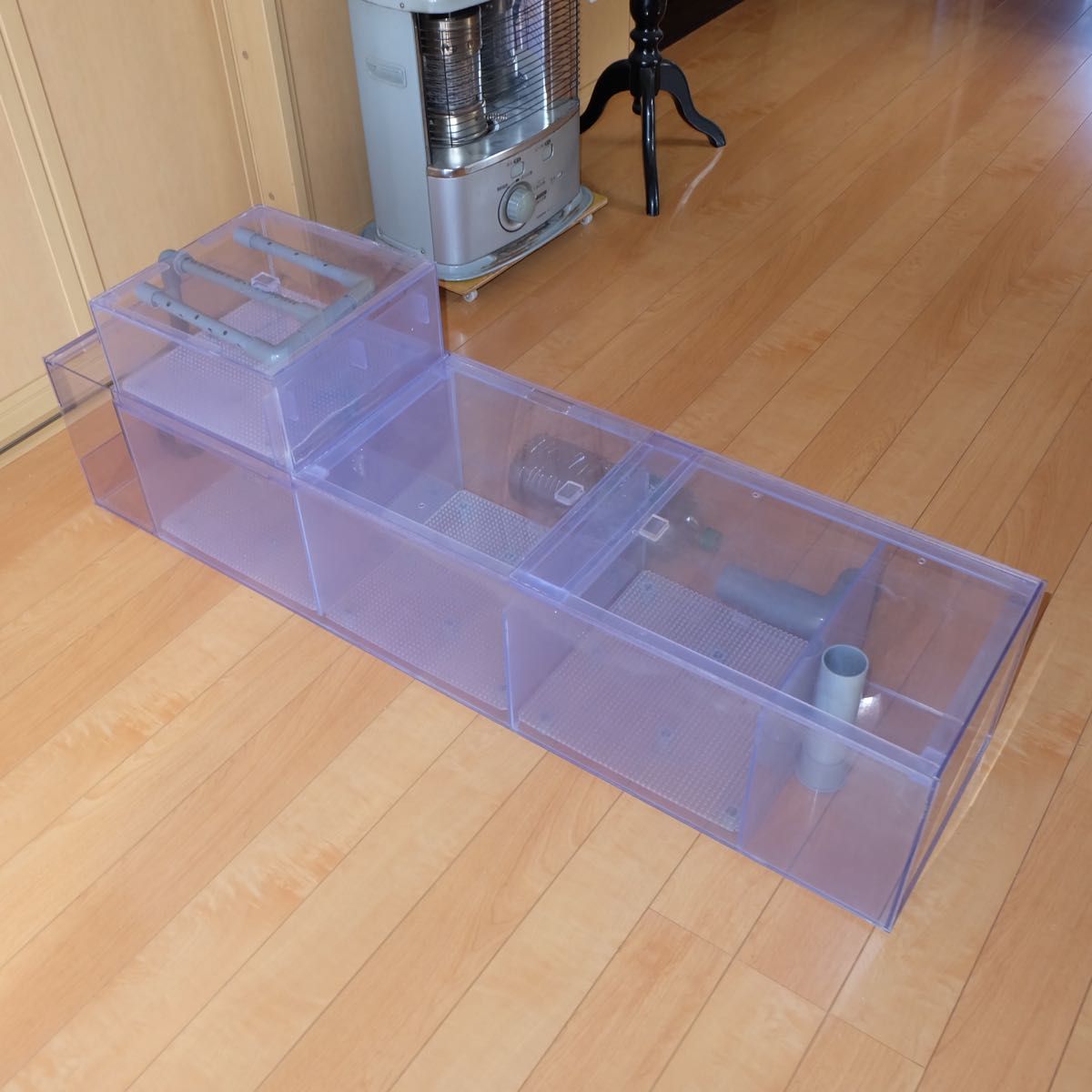 ぷぅ工房 120cm 水槽用 上部フィルター 大型 特注品 濾過槽 ぷぅ工房 120cm 水槽用 上部フィルター 大型 特注品 濾過槽