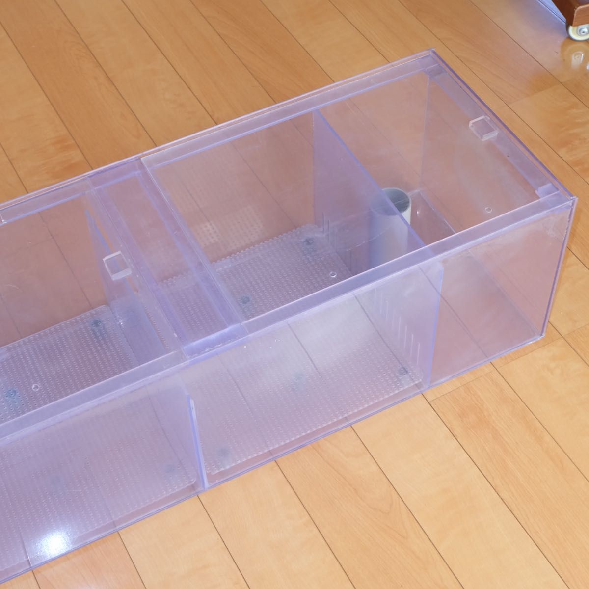 ぷぅ工房 120cm 水槽用 上部フィルター 大型 特注品 濾過槽 ぷぅ工房 120cm 水槽用 上部フィルター 大型 特注品 濾過槽