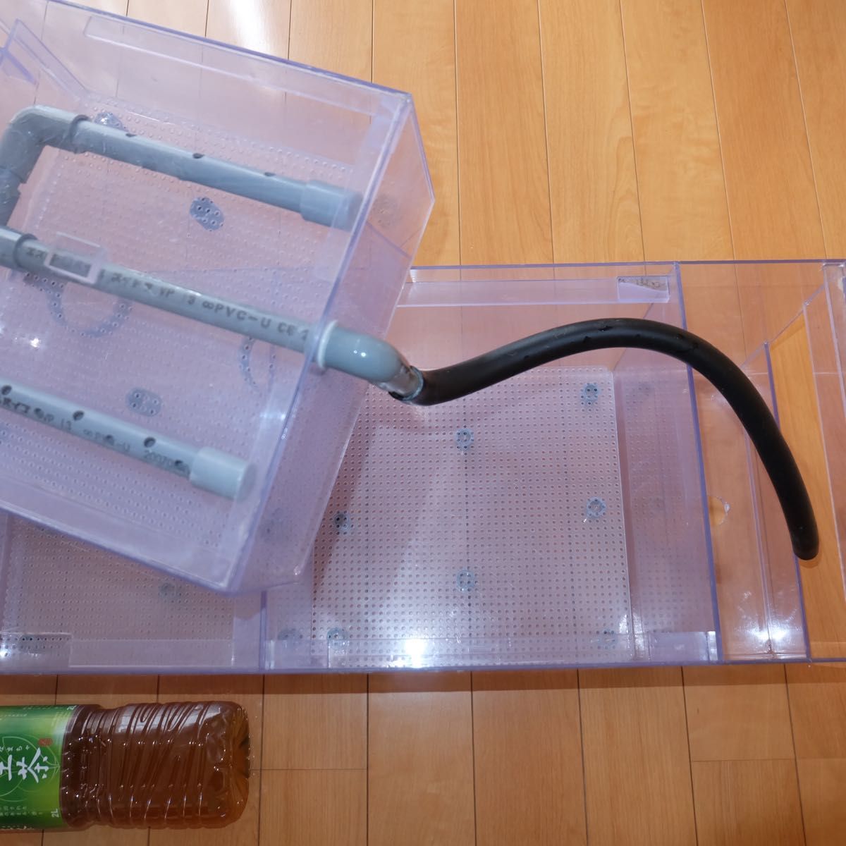 ぷぅ工房 120cm 水槽用 上部フィルター 大型 特注品 濾過槽 ぷぅ工房 120cm 水槽用 上部フィルター 大型 特注品 濾過槽