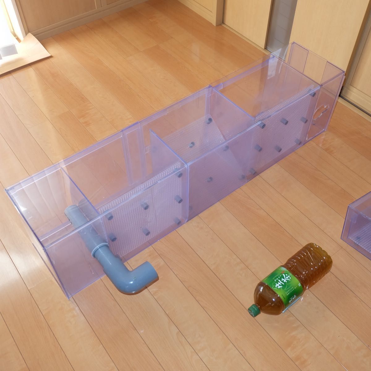 ぷぅ工房 120cm 水槽用 上部フィルター 大型 特注品 濾過槽 ぷぅ工房 120cm 水槽用 上部フィルター 大型 特注品 濾過槽