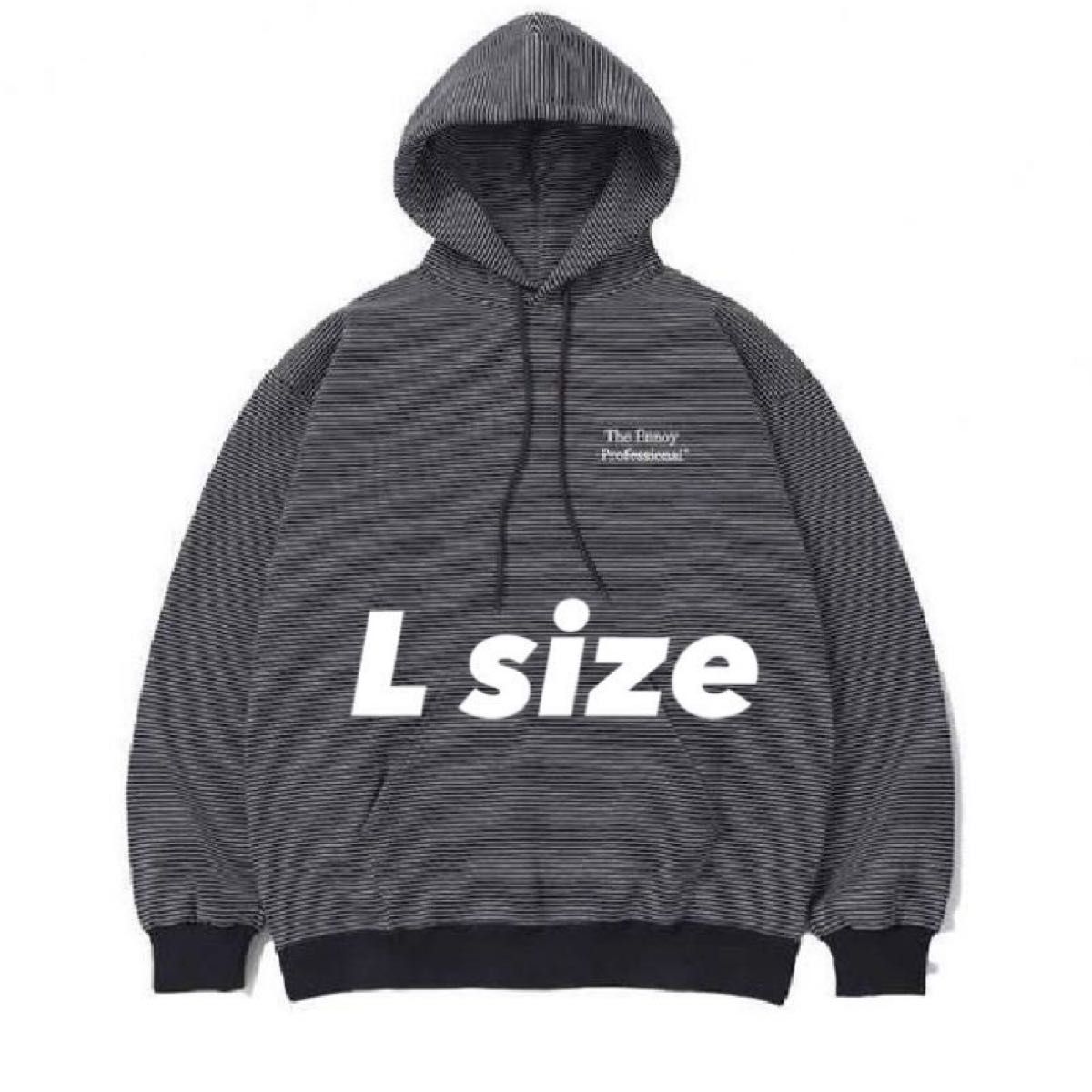 新品 Lサイズ ENNOY BORDER HOODIE SWEAT エンノイ ボーダー スタイリスト私物 パーカー  スウェット｜Yahoo!フリマ（旧PayPayフリマ）