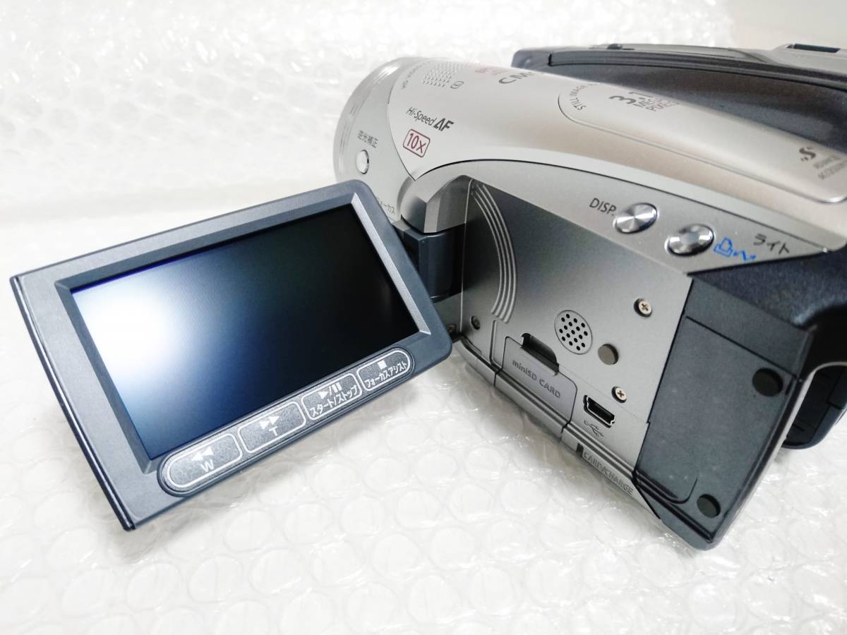 現状品 展示品+未開封ミニDVカセット+欠品あり　Canon　iVIS HV20　キャノン　HDVビデオカメラ_画像10